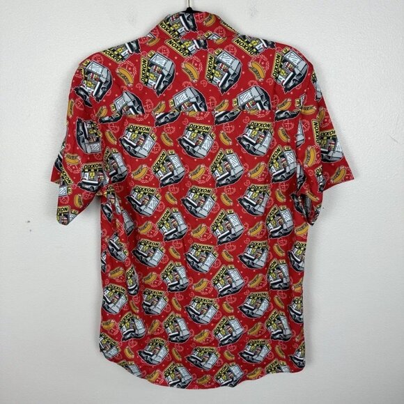 Dixxon Shirt Mens Sz S Red Sausage Fest Button Up Party Flannel Company Wicking - Picture 2 of 4